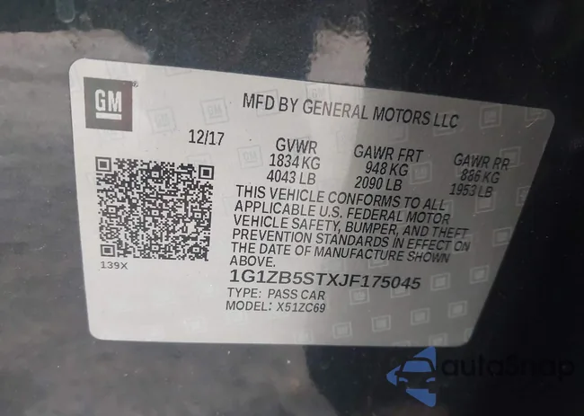 1G1ZB5STXJF175045: 43956580