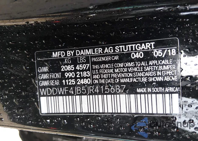 WDDWF4JB5JR415687: 43956614