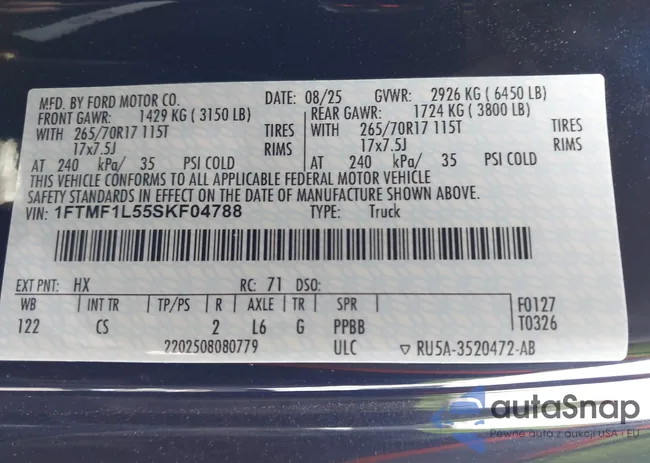1FTMF1L55SKF04788: 43957764