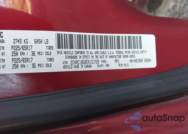 2C4RC1BG9ER131729: 43957830