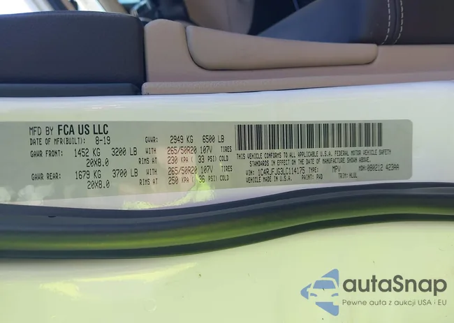 1C4RJFJG3LC114175: 43957864