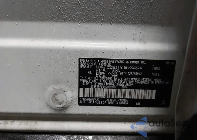 2T3P1RFV1LC088108: 43957992