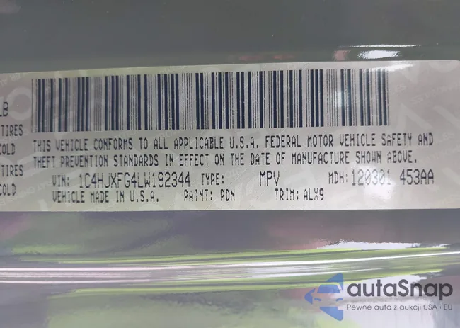 1C4HJXFG4LW192344: 43958082