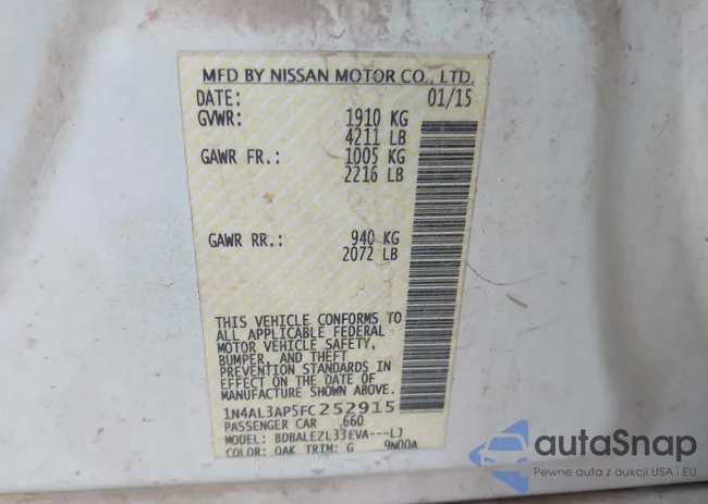 1N4AL3AP5FC252915: 43958086