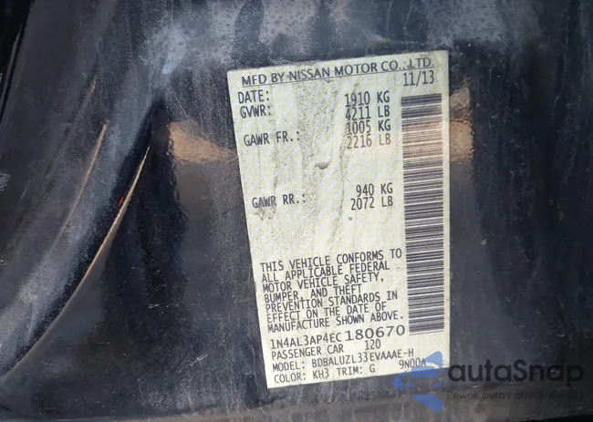 1N4AL3AP4EC180670: 43958219