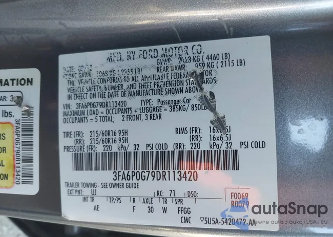 3FA6P0G79DR113420: 43958353