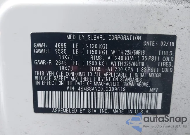 4S4BSANC0J3309619: 43957614