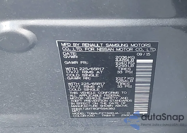 KNMAT2MT8GP594382: 43958763