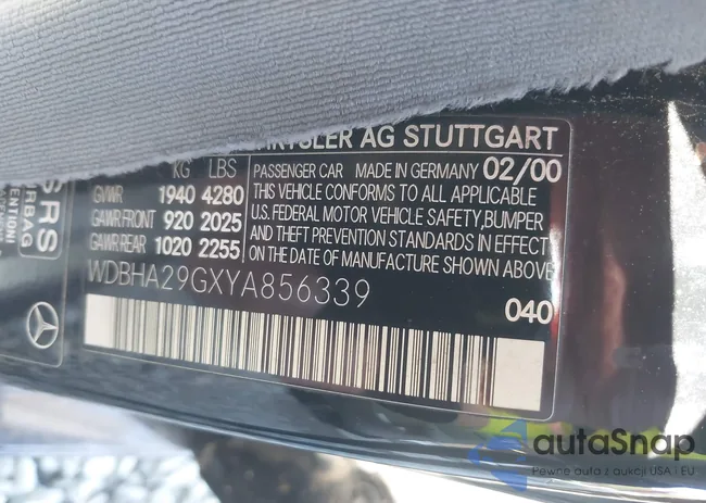 WDBHA29GXYA856339: 43958824