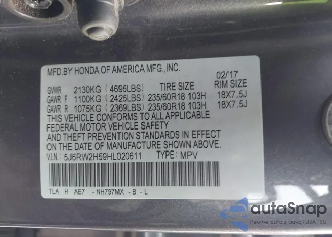 5J6RW2H59HL020611: 43958849