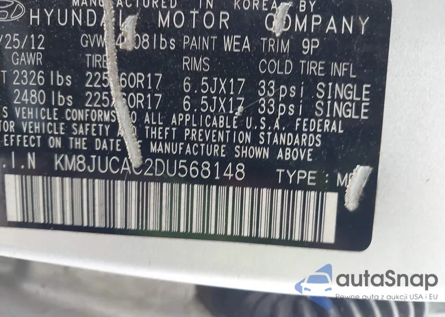 KM8JUCAC2DU568148: 43958866