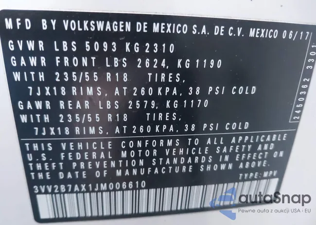 3VV2B7AX1JM006610: 43958888