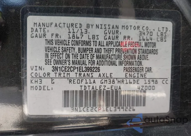 3N1CE2CP1EL399226: 43958967