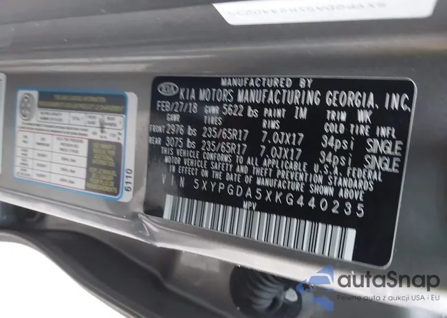 5XYPGDA5XKG440235: 43959012