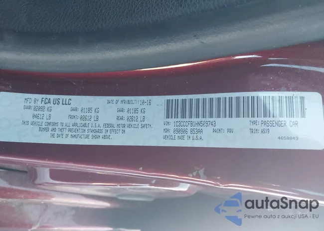 1C3CCCFB1HN509743: 43959117