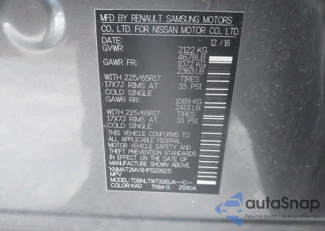 KNMAT2MVXHP529925: 43959164