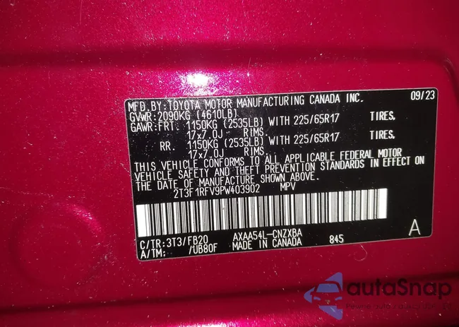 2T3F1RFV9PW403902: 43959219