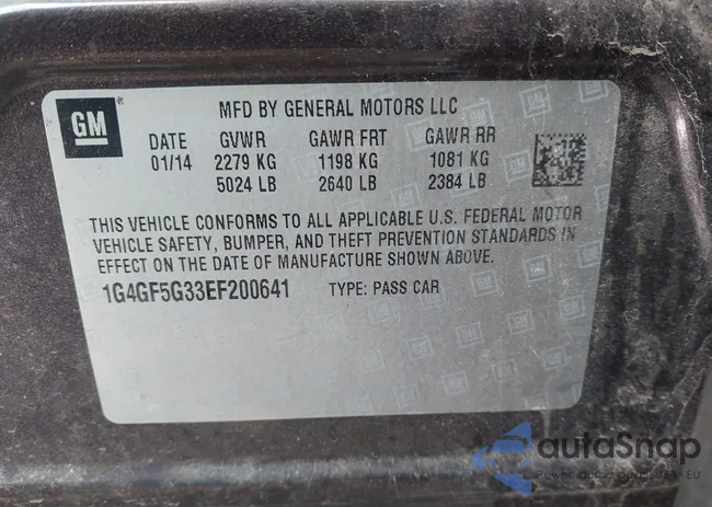 1G4GF5G33EF200641: 43959239