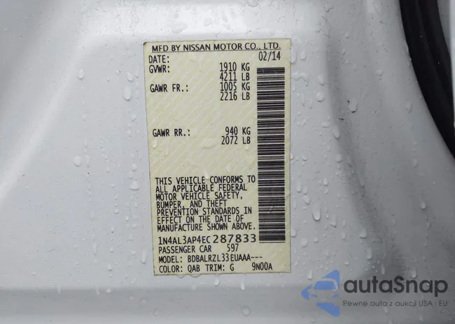 1N4AL3AP4EC287833: 43959249