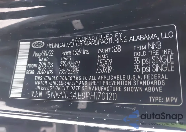 5NMJE3AE8PH170120: 43958494