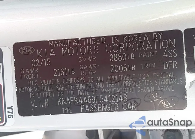 KNAFK4A69F5412148: 43958545