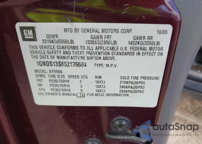 1GNDS13S662176604: 43958551