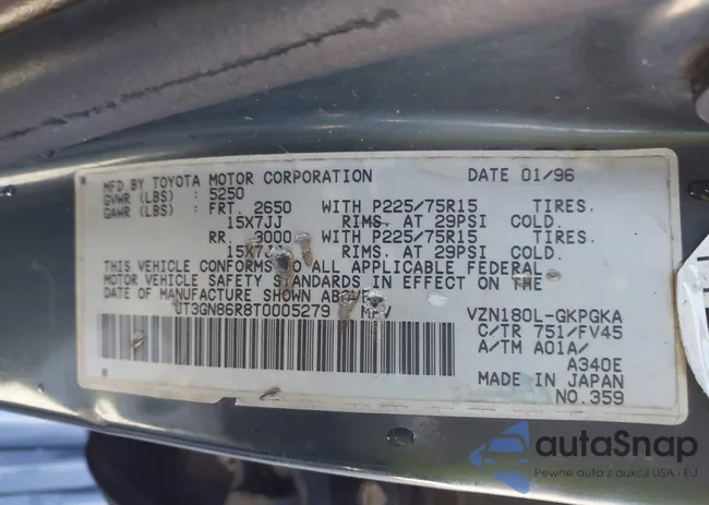 JT3GN86R8T0005279: 43958733