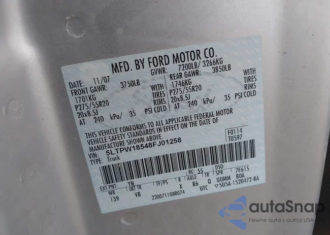 5LTPW18548FJ01258: 43959761