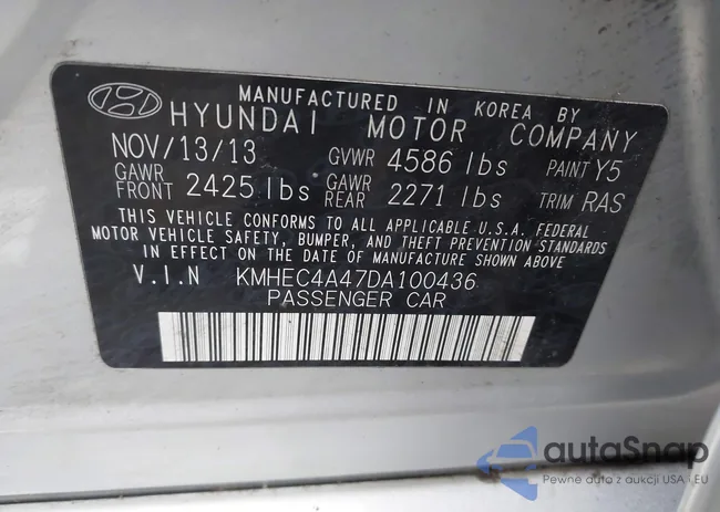 KMHEC4A47DA100436: 43959783