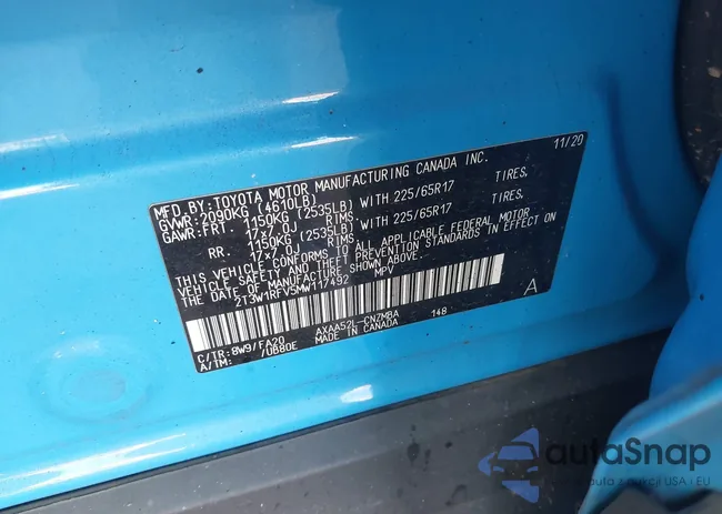 2T3W1RFV5MW117492: 43959848