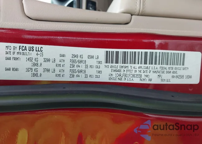 1C4RJFBG1FC863558: 43959998