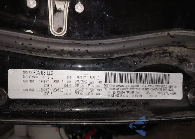 3C4PDDBGXKT862006: 43960080