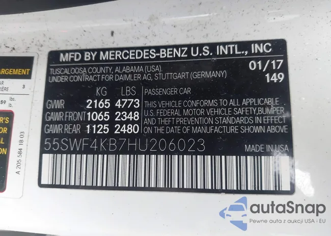 55SWF4KB7HU206023: 43960108