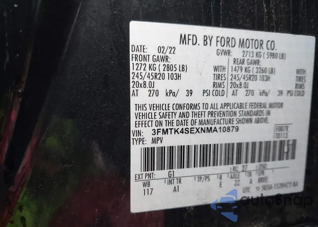 3FMTK4SEXNMA10879: 43960149