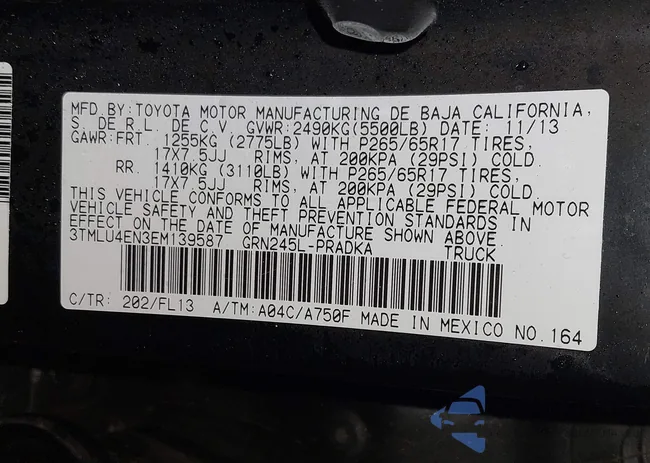 3TMLU4EN3EM139587: 43960187