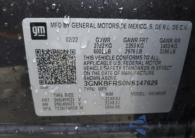 3GNKBFRS0NS147629: 43960257