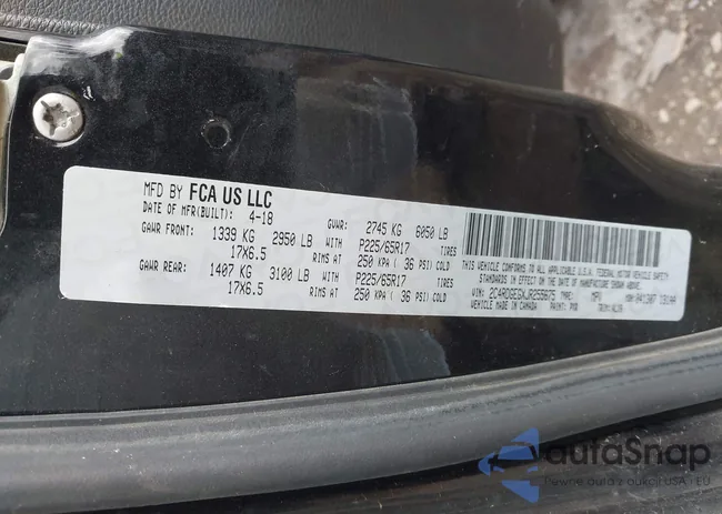 2C4RDGEGXJR255675: 43960320