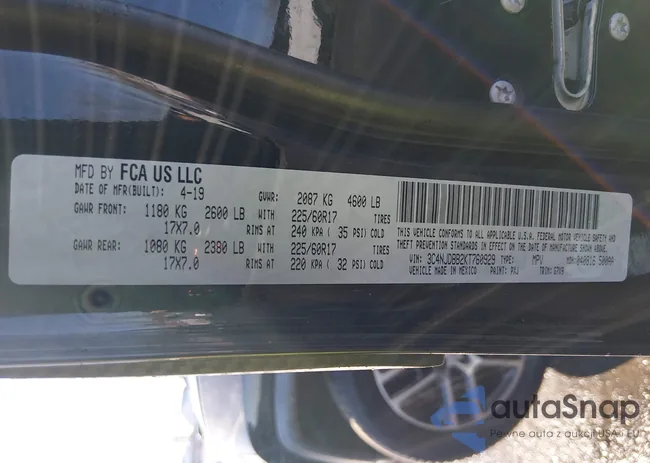 3C4NJDBB2KT760929: 43959396