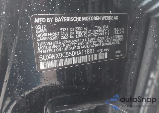 5UXWX9C55D0A11861: 43959597