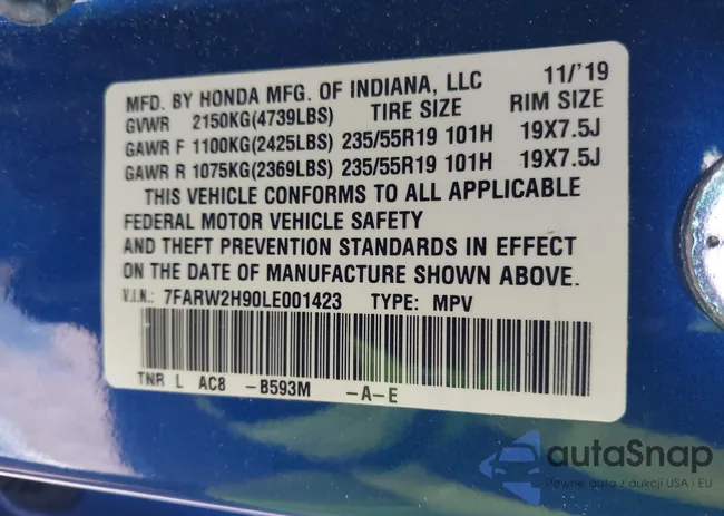 7FARW2H90LE001423: 43959620