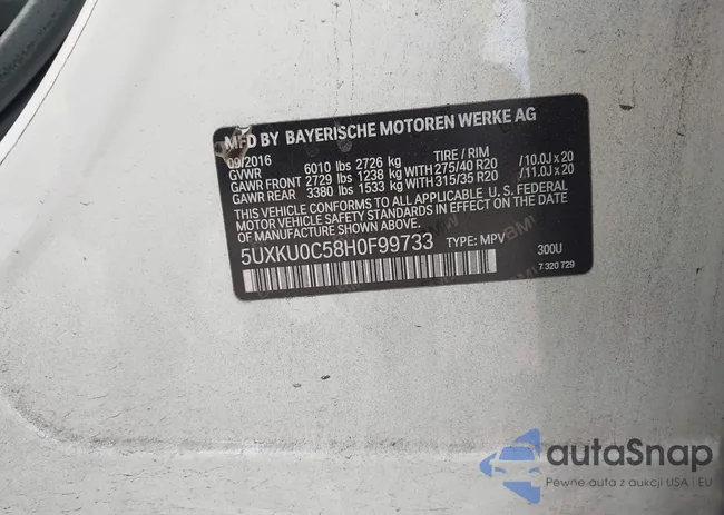 5UXKU0C58H0F99733: 43959680