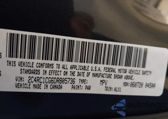 2C4RC1CG6DR805736: 43959683