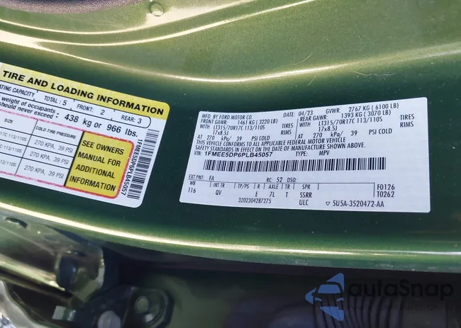 1FMEE5DP6PLB45057: 43959703