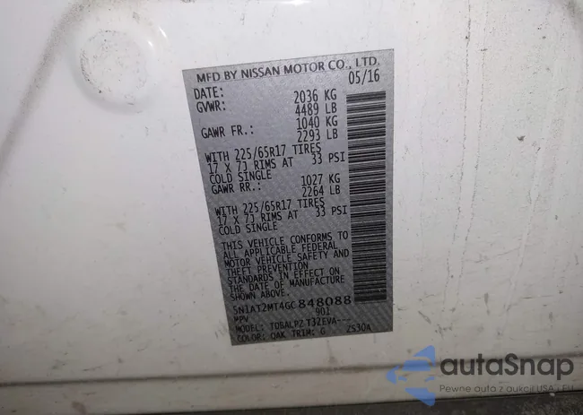 5N1AT2MT4GC848088: 43960779