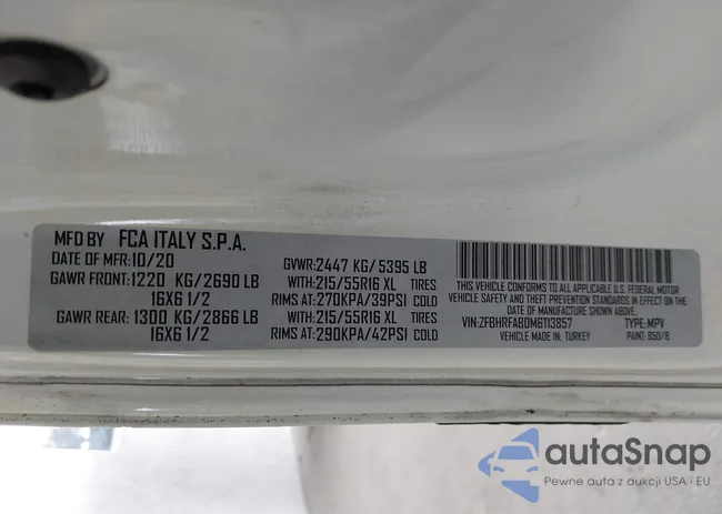 ZFBHRFAB0M6T13857: 43960789