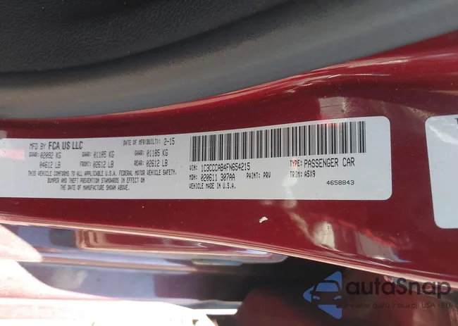 1C3CCCAB4FN654215: 43960944