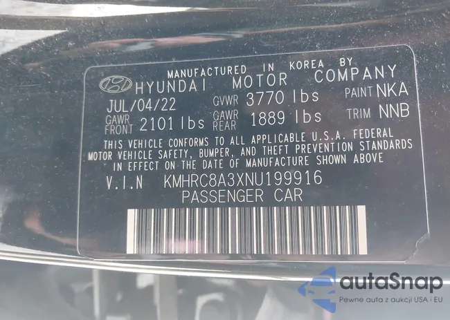 KMHRC8A3XNU199916: 43960970