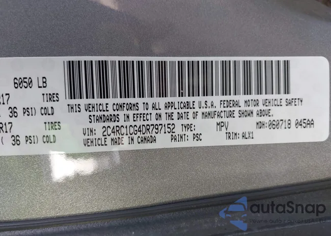 2C4RC1CG4DR797152: 43961155