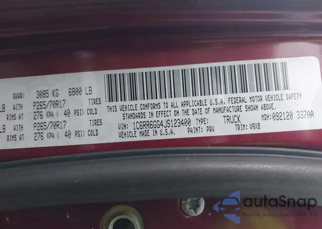 1C6RR6GG4JS123400: 43961156