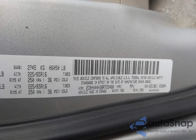 2D8HN44H38R729480: 43961275